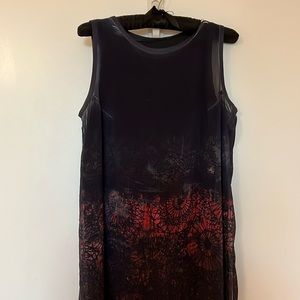 Mariana Dappiano silk cocktel dress, size 1, loose fit, above the knee;